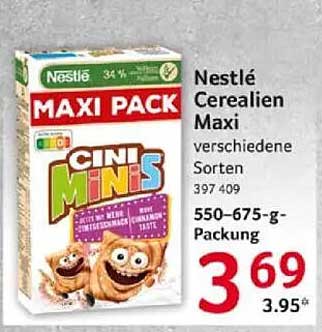 Nestlé Cerealien Maxi Cini Minis 550-675 g