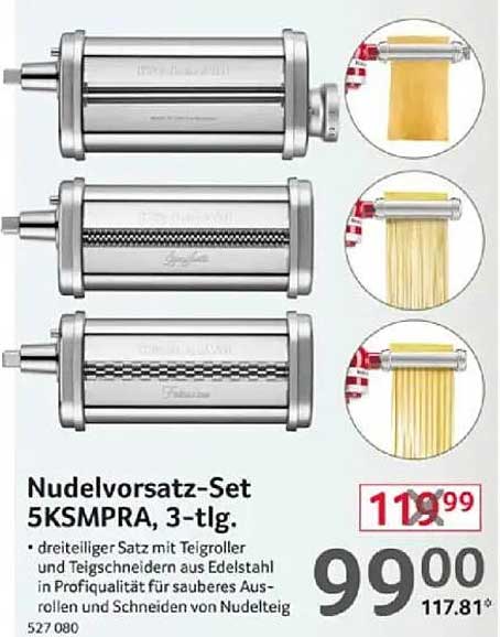 Nudelvorsatz-Set 5KSMPRa, 3-tlg.