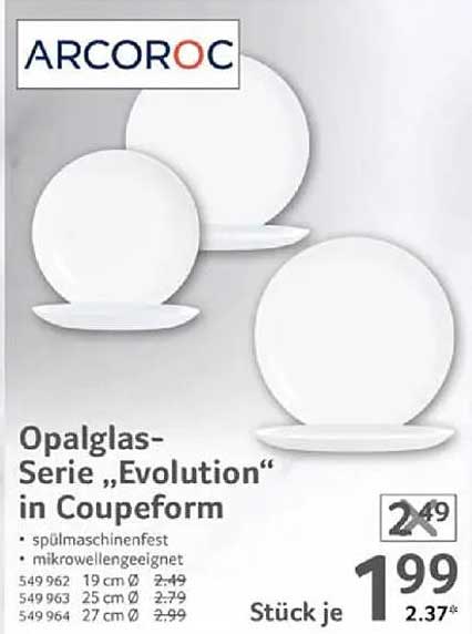 Opalglas-Serie „Evolution“ in Coupeform