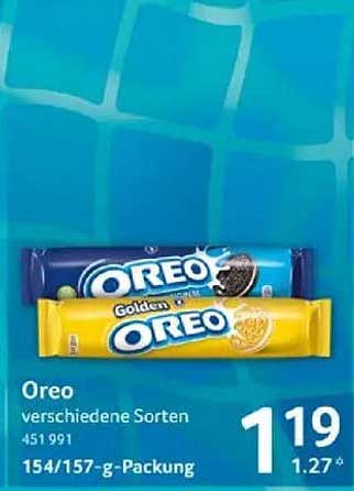 Oreo verschiedene Sorten - 154/157-g-Packung