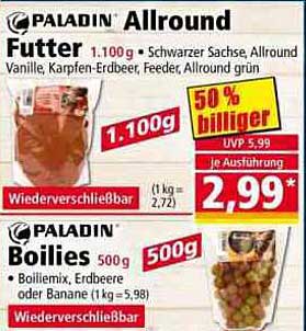 PALADIN Allround Futter 1.100 g - 50 % günstiger