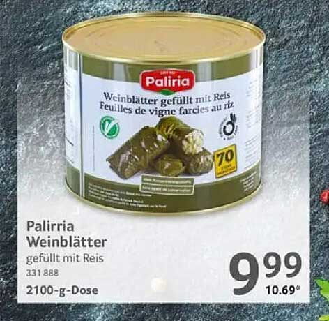 Palirria Weinblätter gefüllt mit Reis