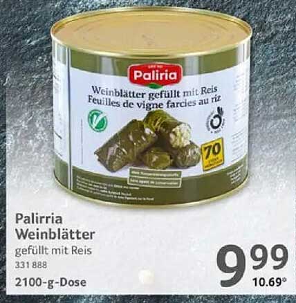 Palirria Weinblätter gefüllt mit Reis