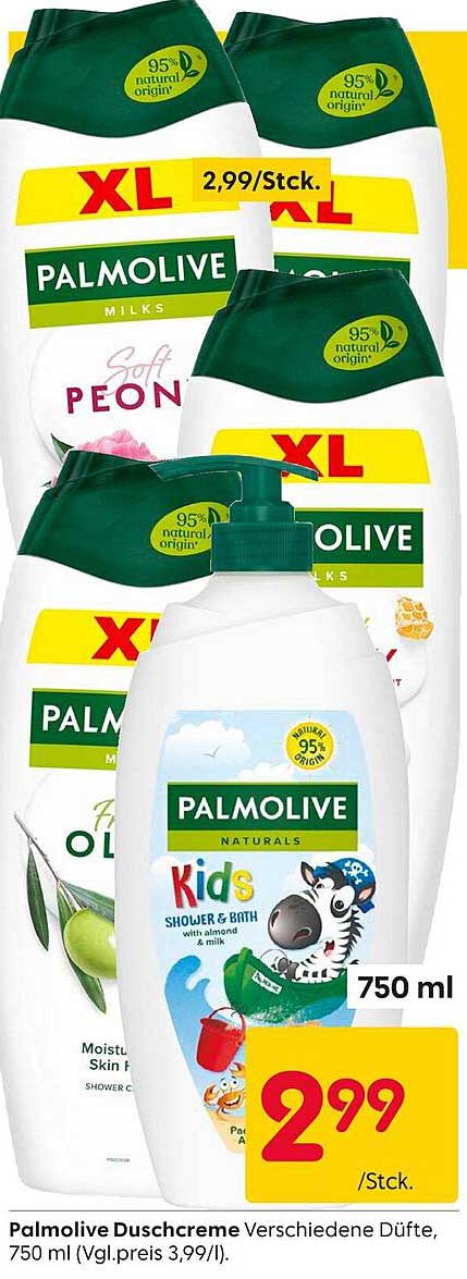 Palmolive Duschcreme Verschiedene Düfte, 750 ml