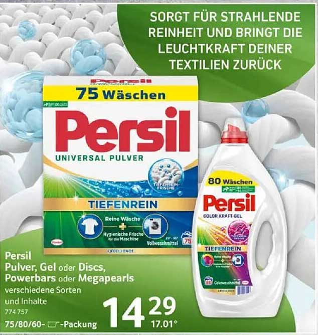 Persil Pulver, Gel oder Discs – Vielfalt für strahlende Reinheit