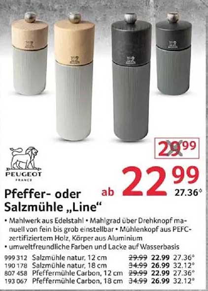 Pfeffer- oder Salzmühle „Line“