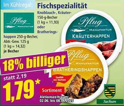 Pflug Fischspezialität – Kräuter- und Bratheringshappen