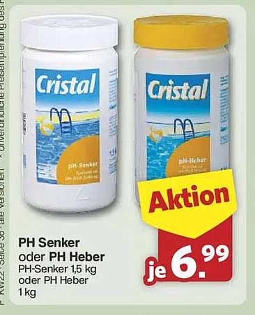 PH Senker oder PH Heber 1,5 kg oder 1 kg - Cristal