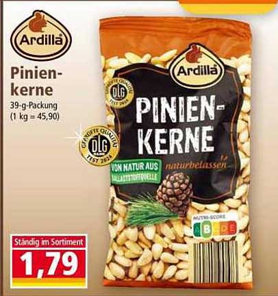 Pinienkerne von Ardilla - 39-g-Packung