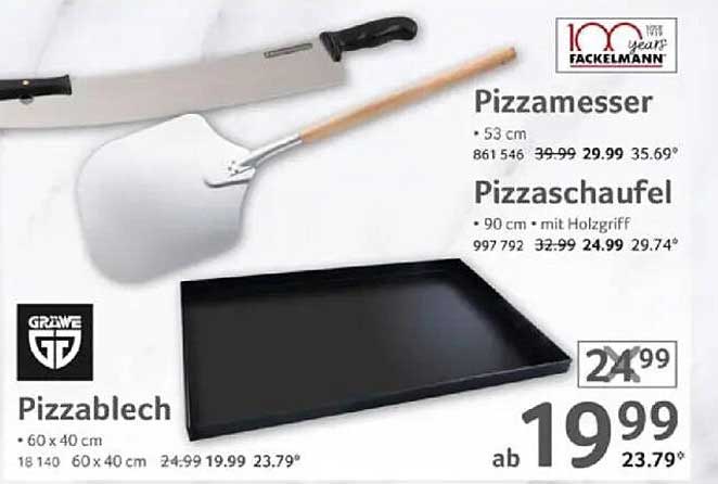 Pizzablech 60 x 40 cm zum Sonderpreis