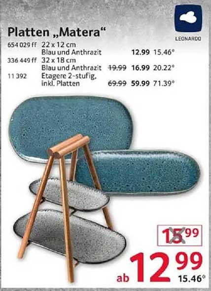 Platten „Matera“ von Leonardo
