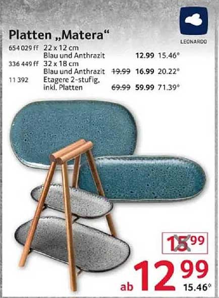 Platten „Matera“ von Leonardo