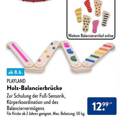 PLAYLAND Holz-Balancierbrücke