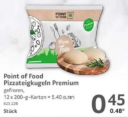 Point of Food Pizzateigkugeln Premium
