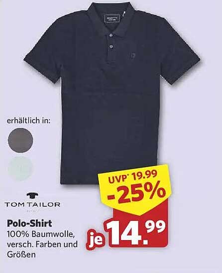 Polo-Shirt von Tom Tailor - 100% Baumwolle