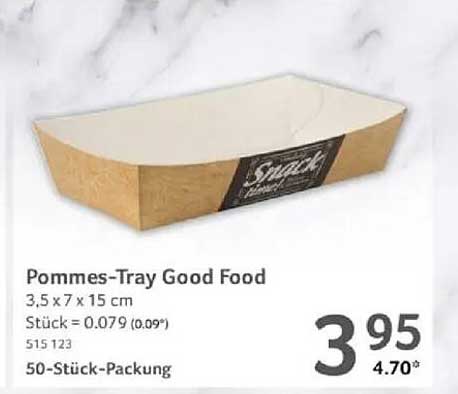 Pommes-Tray Good Food - 50-Stück-Packung