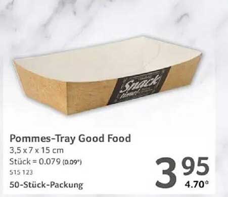 Pommes-Tray Good Food - 50-Stück-Packung