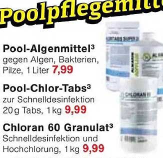 Pool-Algenmittel gegen Algen, Bakterien, Pilze, 1 Liter