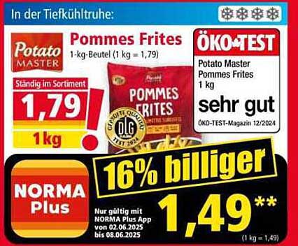 Potato Master Pommes Frites 1 kg