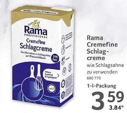 Rama Cremefine Schlagcreme 1-l-Packung