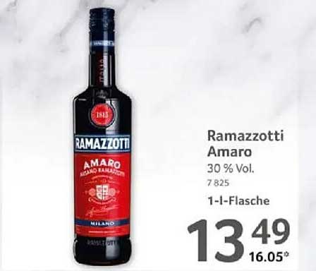 Ramazzotti Amaro 30 % Vol. 1-l-Flasche
