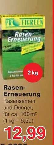 Rasen-Erneuerung - Rasensamen und Dünger, für ca. 100 m²