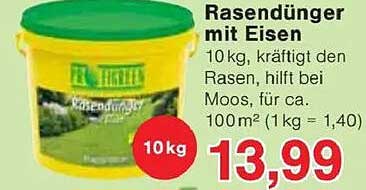 Rasendünger mit Eisen
