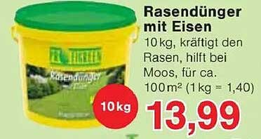 Rasendünger mit Eisen 10 kg