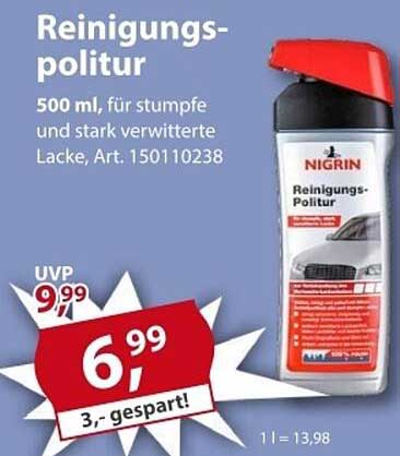 Reinigungs-Politurspray 500 ml für stumpfe und stark verwitterte Lacke
