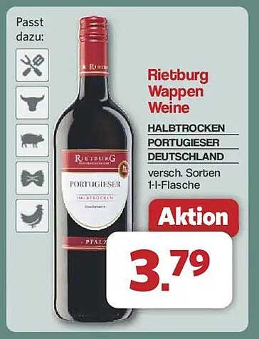 Rietburg Wappen Weine - Halbtrocken Portugieser