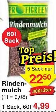 Rindenmulch 60 l Sack