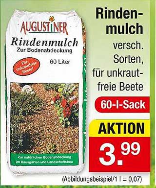 Rindenmulch versch. Sorten, für unkrautfreie Beete