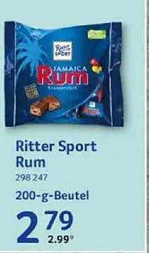 Ritter Sport Rum 200-g-Beutel