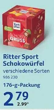 Ritter Sport Schokowürfel - verschiedene Sorten