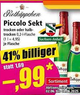 Rotkäppchen Piccolo Sekt - 0,2-l-Flasche