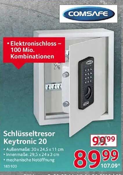 Schlüssel­letresor Keytronic 20