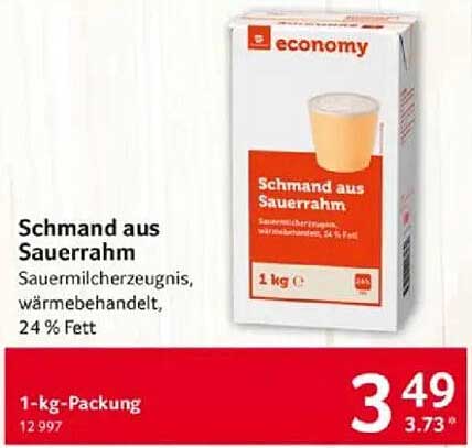 Schmand aus Sauerrahm 1-kg-Packung