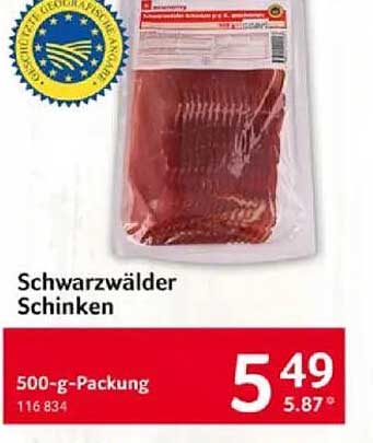 Schwarzwälder Schinken 500-g-Packung