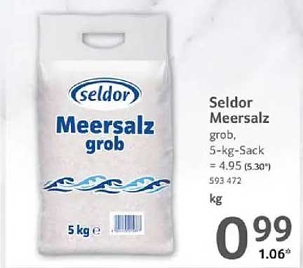 Seldor Meersalz grob, 5-kg-Sack
