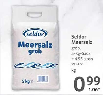 Seldor Meersalz grob, 5-kg-Sack