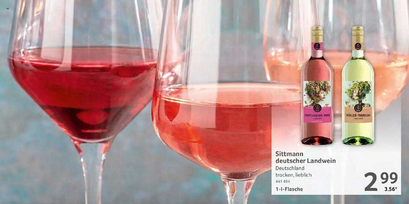 Sittmann deutscher Landwein - Portwein und Müller-Thurgau