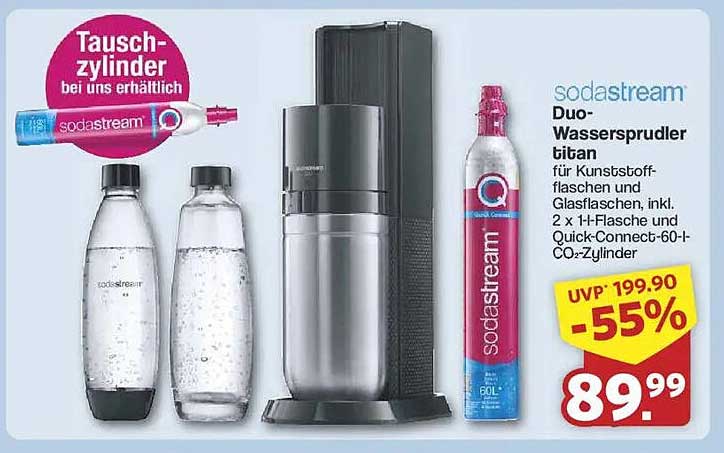 SodaStream Duo-Wassersprudler titan