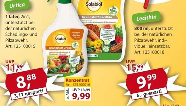 Solabiol Grundstoff Urtica 1 Liter - 2in1 für natürliche Schädlings- und Pilzabwehr
