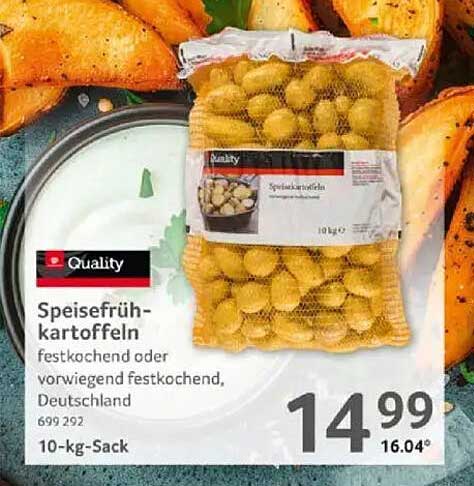 Speisefrühkartoffeln - Festkochend oder vorwiegend festkochend
