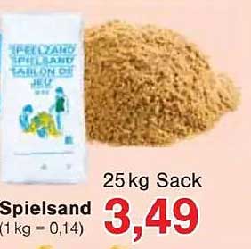 Spielsand 25 kg Sack
