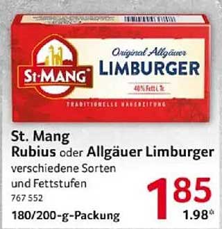 St. Mang Rubius oder Allgäuer Limburger