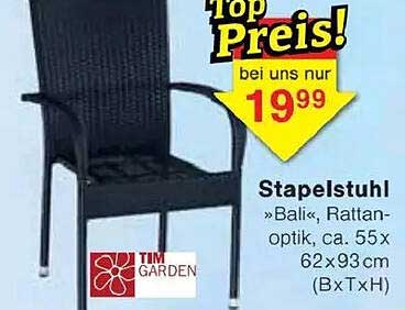 Stapelstuhl »Bali«, Rattan-Optik