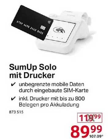 SumUp Solo mit Drucker