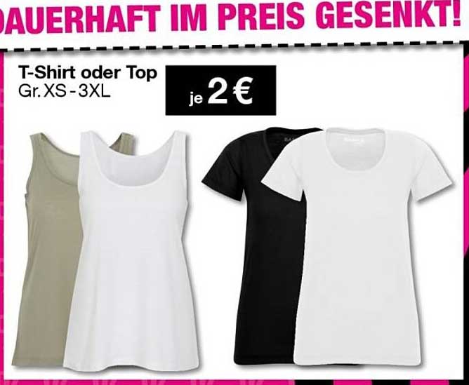 T-Shirt oder Top Gr. XS - 3XL je 2 €
