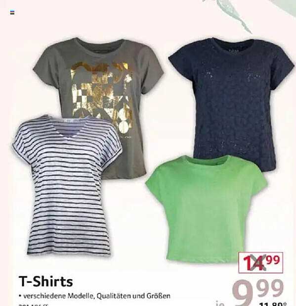 T-Shirts – Verschiedene Modelle, Qualitäten und Größen